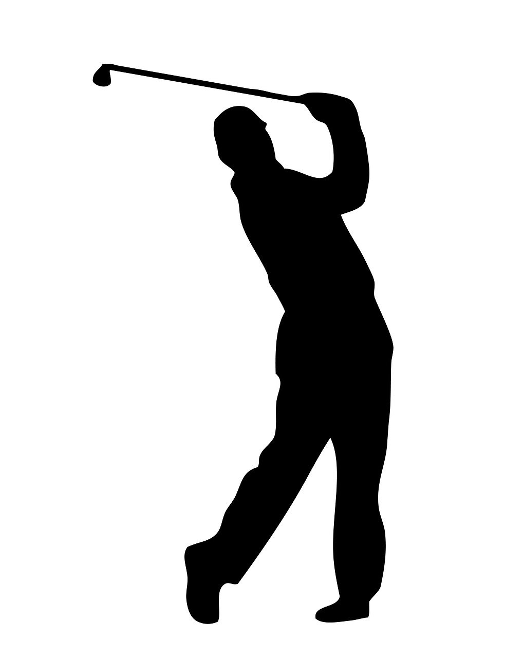 golfer outline