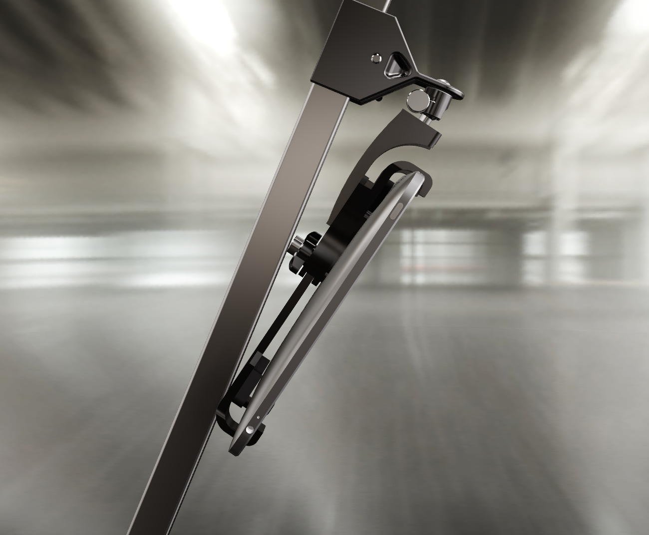TEBO™ tablet caddy tilted back