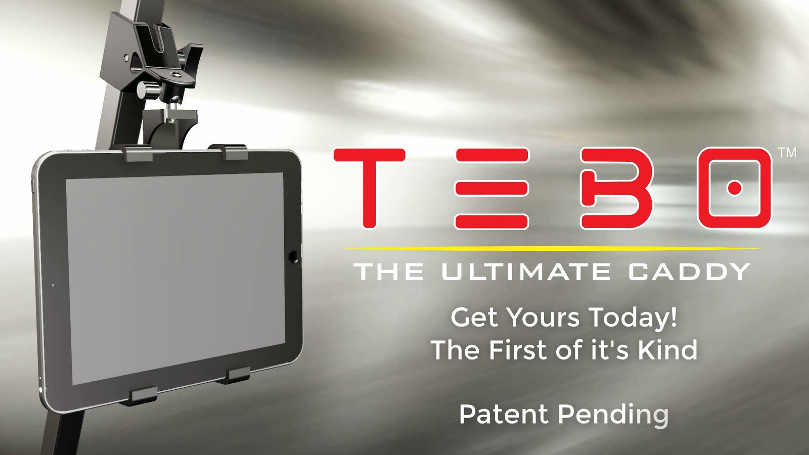 TEBO™ tablet caddy with logo